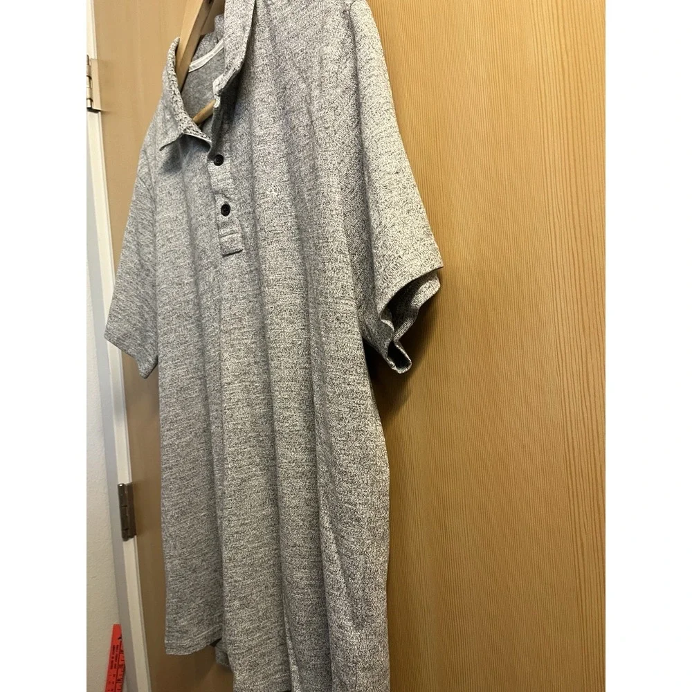 Rag & Bone Standard Issue Polo Short Sleeve Shirt X-Large Mens Grey Cotton - Picture 2 of 12
